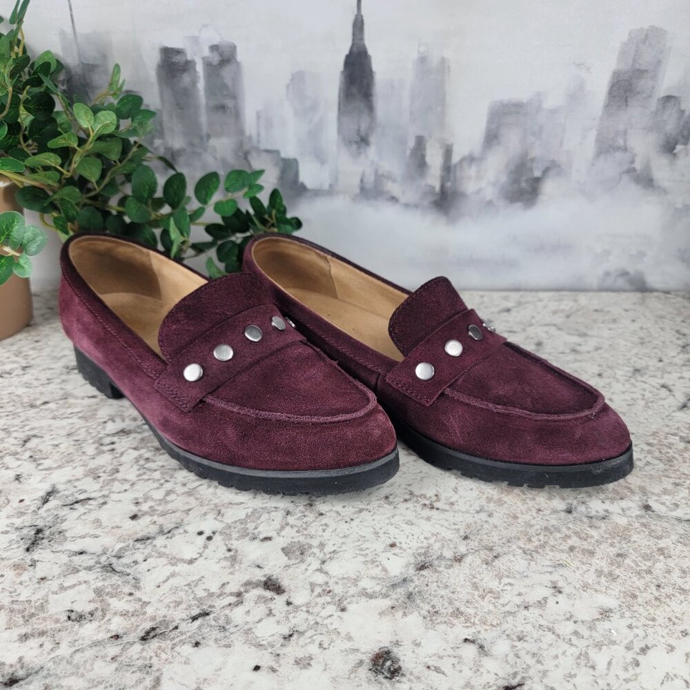 Suede Plum Naturalizer Loafers